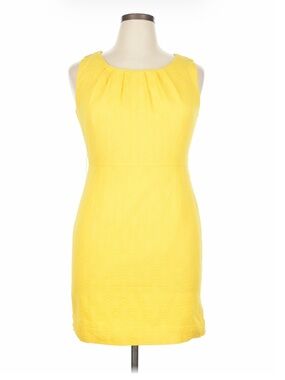 WORTHINGTON BRIGHT YELLOW SLEEVELESS DRESS